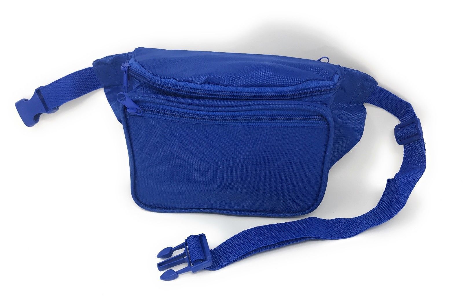 Fanny Pack Man Purse Travel Pouch Passport Id Money Holder Belt Bag 3 Pockets 42inch-BLACK-