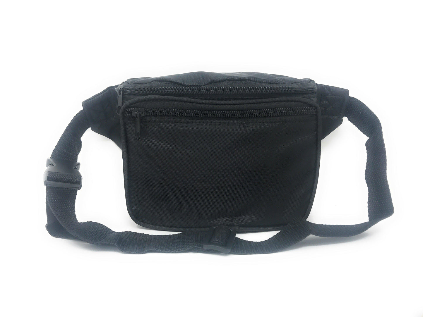 Fanny Pack Man Purse Travel Pouch Passport Id Money Holder Belt Bag 3 Pockets 42inch-BLACK-