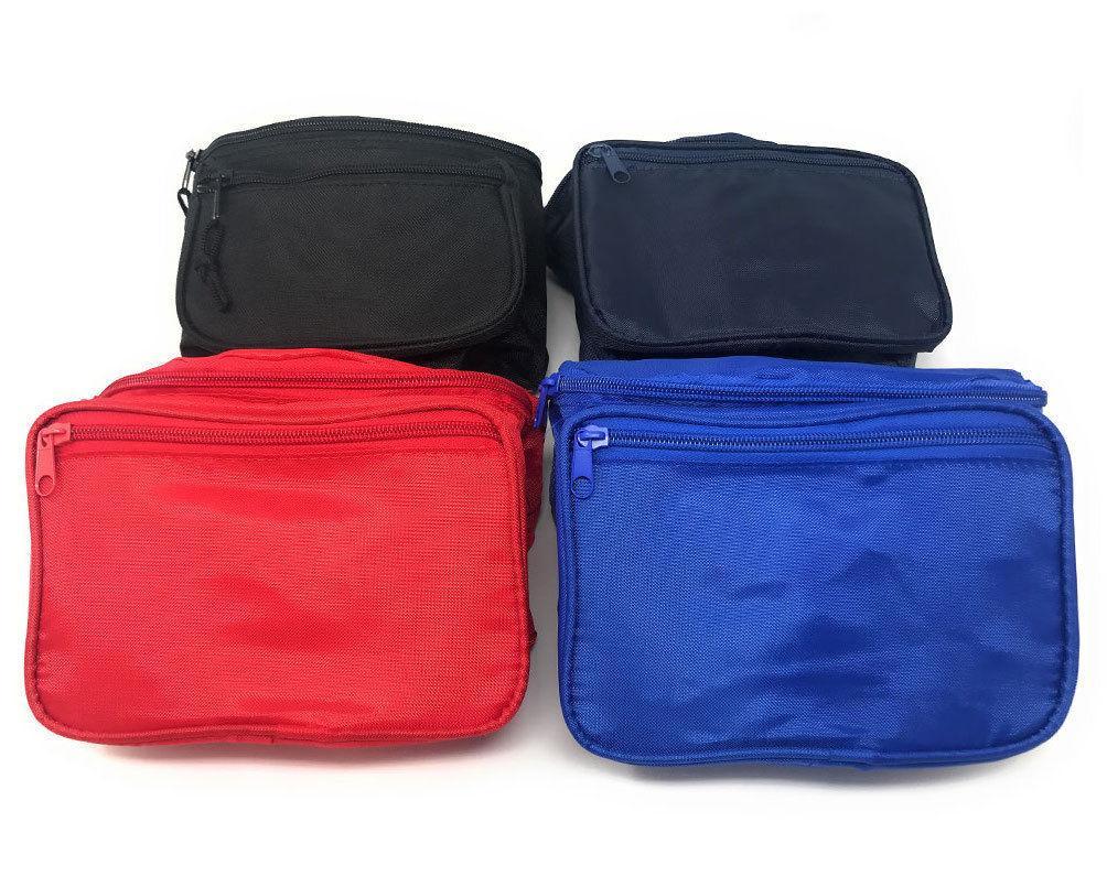 Fanny Pack Man Purse Travel Pouch Passport Id Money Holder Belt Bag 3 Pockets 42inch-BLACK-