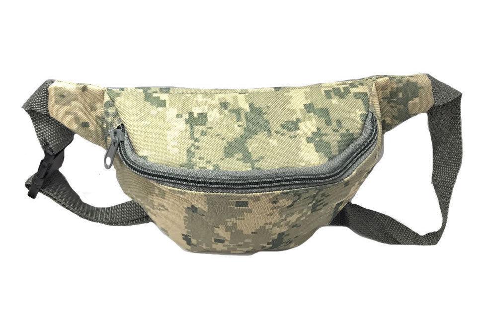 Fanny Pack Purse Travel Money Passport Id Holder Waist Bag Digital Camo Army 42inch, 48inch-One Zipper Fanny Pack-
