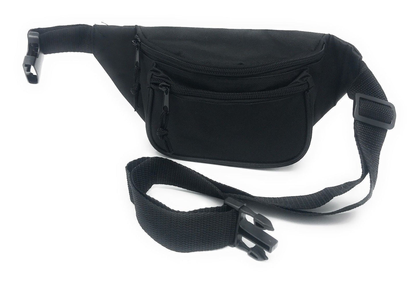Fanny Pack Purse Travel Pouch Money Passport Id Zipper Waist Belt Bag 3 Pockets 48inch-Navy-