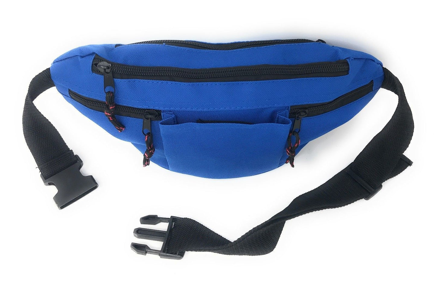 Fanny Pack Purse Travel Pouch Money Passport Id Zipper Waist Belt Bag 4 Pockets 48inch-BLACK-