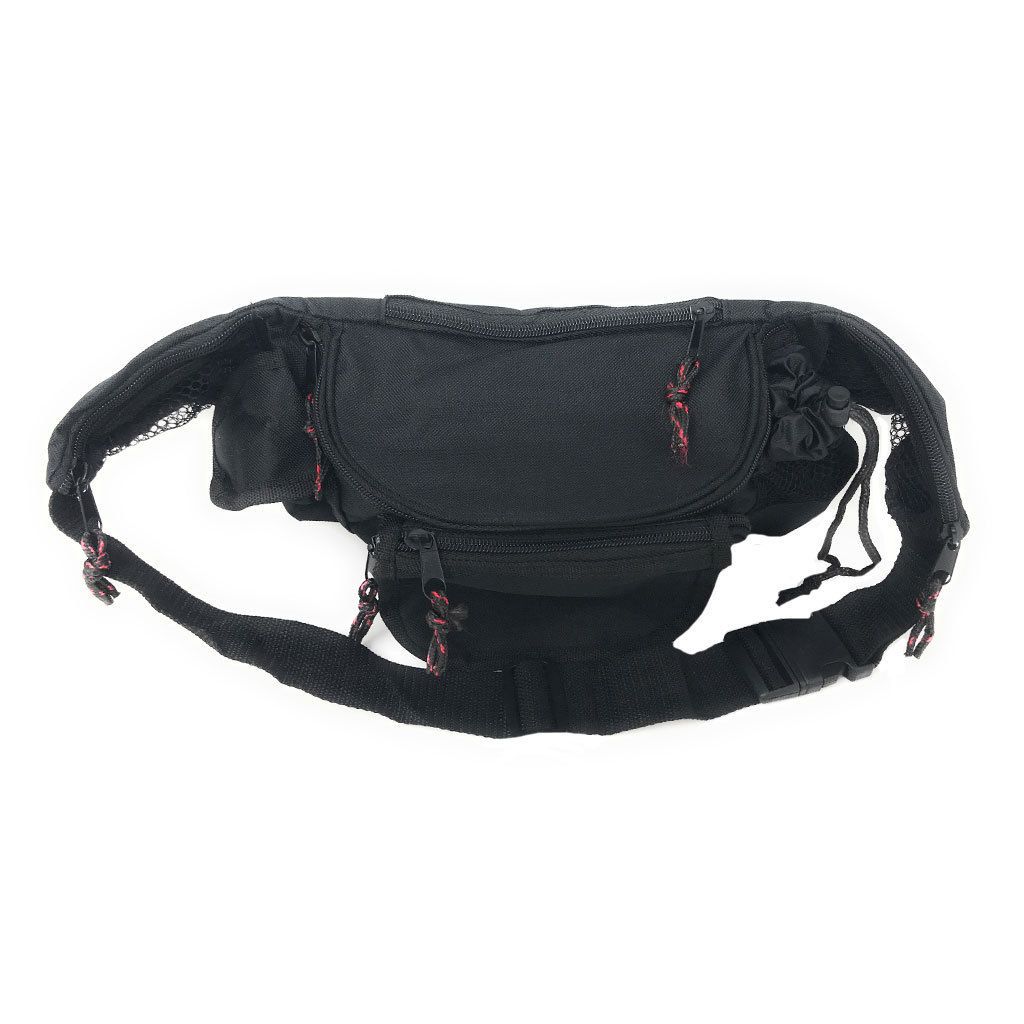 Fanny Pack Purse Travel Pouch Money Waist Belt Bag With Bottle Holder 7 Zippers 45inch-
