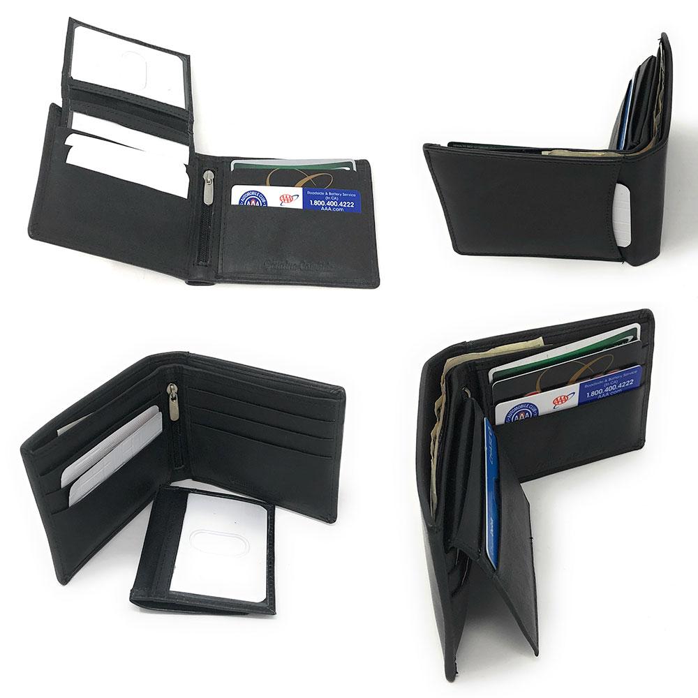 Casaba Mens Gift Set Box Baseball Dad Cap Leather Wallet Sunglasses-