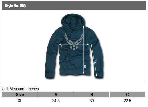 Fleece Pullover Hoodie Sweatshirt US Military Logo Air Force Army Marines-X-Large-Marines - Black-