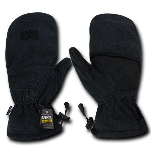 Fleece Shooter'S Winter Shooting Military Patrol Army Mittens Gloves-Black-Small-