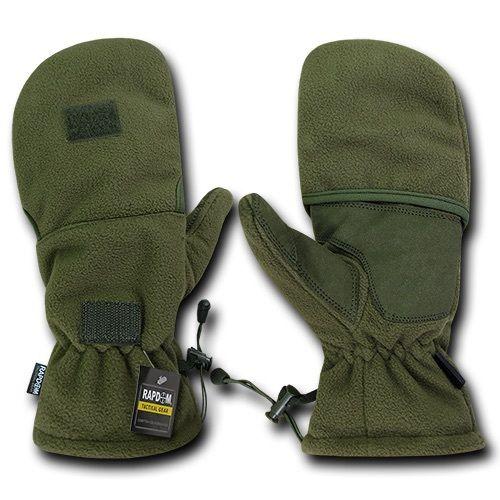 Fleece Shooter'S Winter Shooting Military Patrol Army Mittens Gloves-Black-Small-