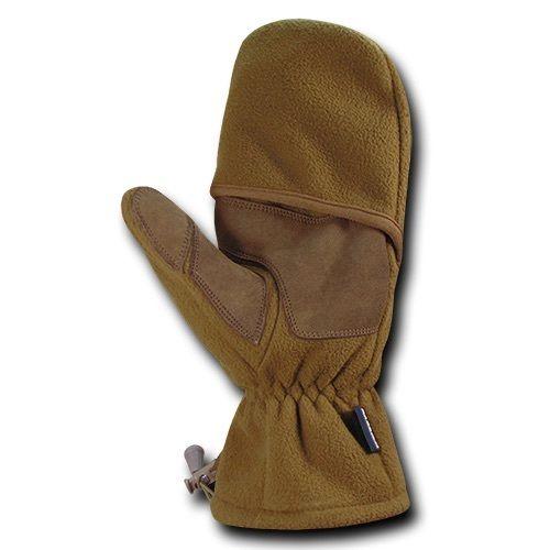 Fleece Shooter'S Winter Shooting Military Patrol Army Mittens Gloves-Black-Small-