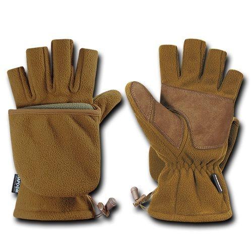 Fleece Shooter'S Winter Shooting Military Patrol Army Mittens Gloves-Black-Small-