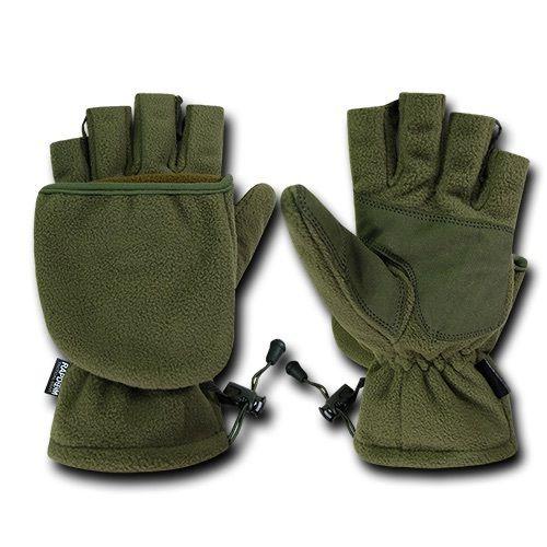 Fleece Shooter'S Winter Shooting Military Patrol Army Mittens Gloves-Black-Small-