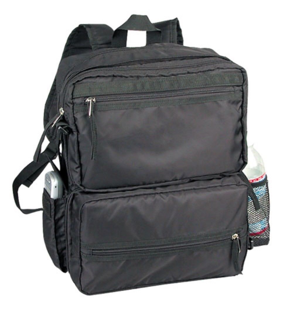 15inch Foldable Backpack Bag For School Work Travel Luggage Carry On With Multi Pockets-