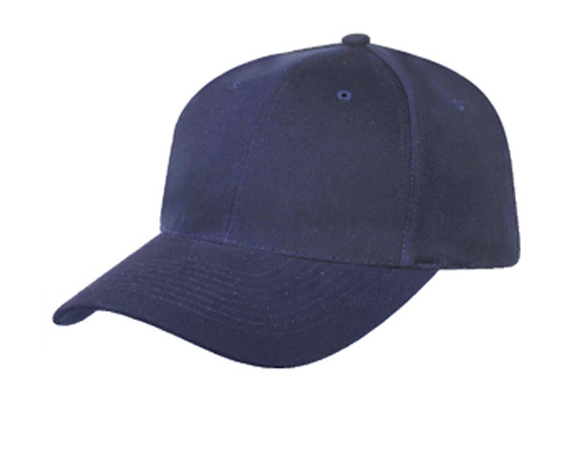 Heavy Brushed Cotton 6 Panel Low Crown Baseball Caps Hats Solid Two Tone Colors-NAVY-