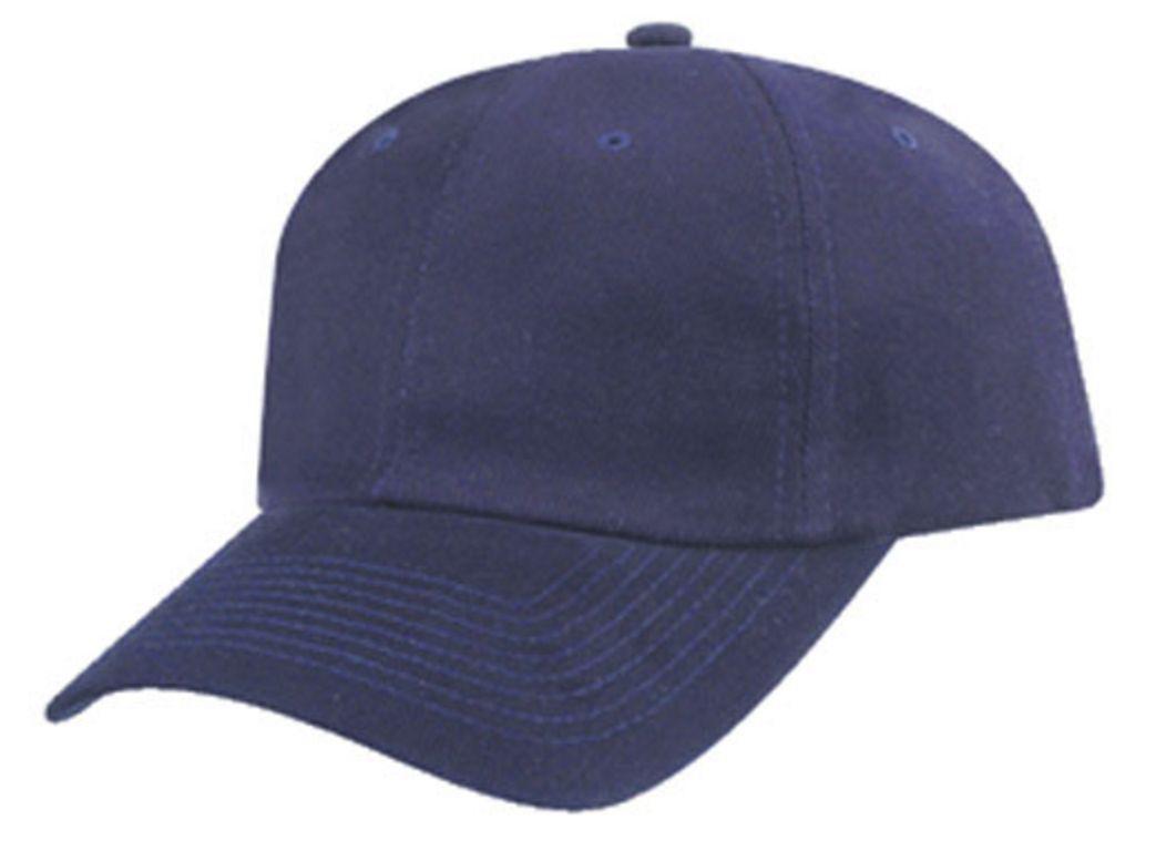 Heavy Brushed Cotton Low Crown 6 Panel Baseball Hats Caps Solid Two Tone-Royal-