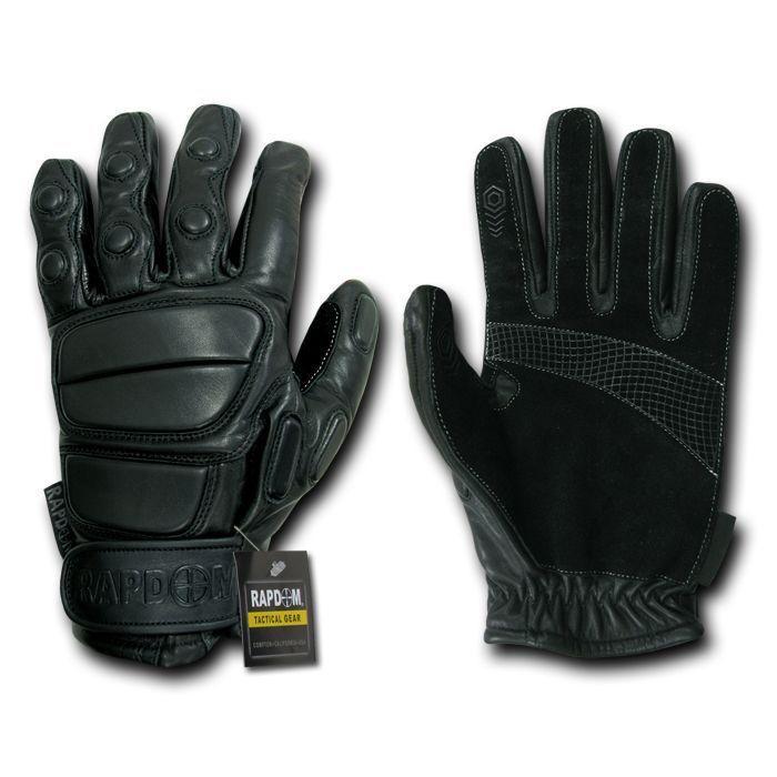 Heavy Duty Rappelling Fast Roping Suede Leather Tactical Gloves-Small-