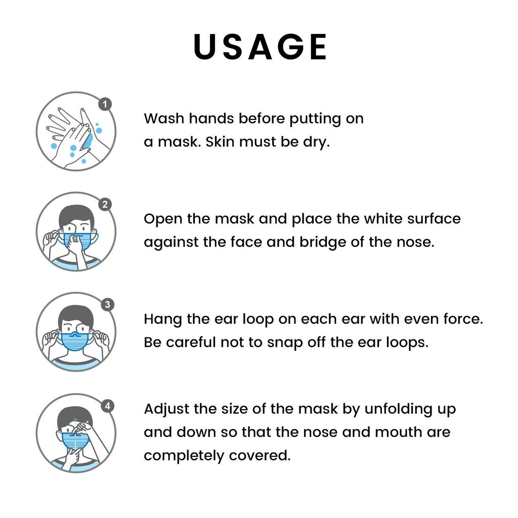 Casaba Face Mask Packs Disposable 3-Ply Filter - Made in USA with Imported Fabric - Teal-10 PACK-