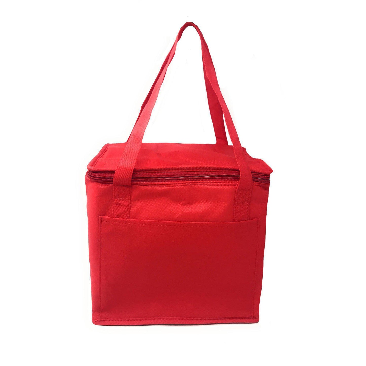 Insulated Cooler Lunch Box Bag With Foil Lining Food Water Drinks Picnic 11 X 10inch-BLACK-