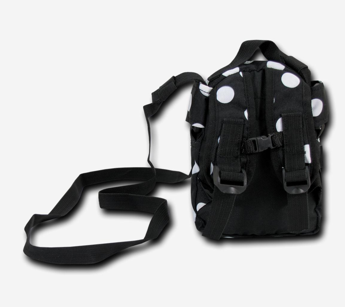 Kristen Whang Nylon Mini Small 2 Zip Pockets Adjustable Straps Bags Backpack-Lepoard-