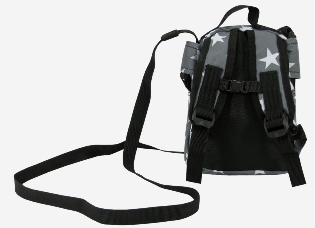 Kristen Whang Nylon Mini Small 2 Zip Pockets Adjustable Straps Bags Backpack-Lepoard-