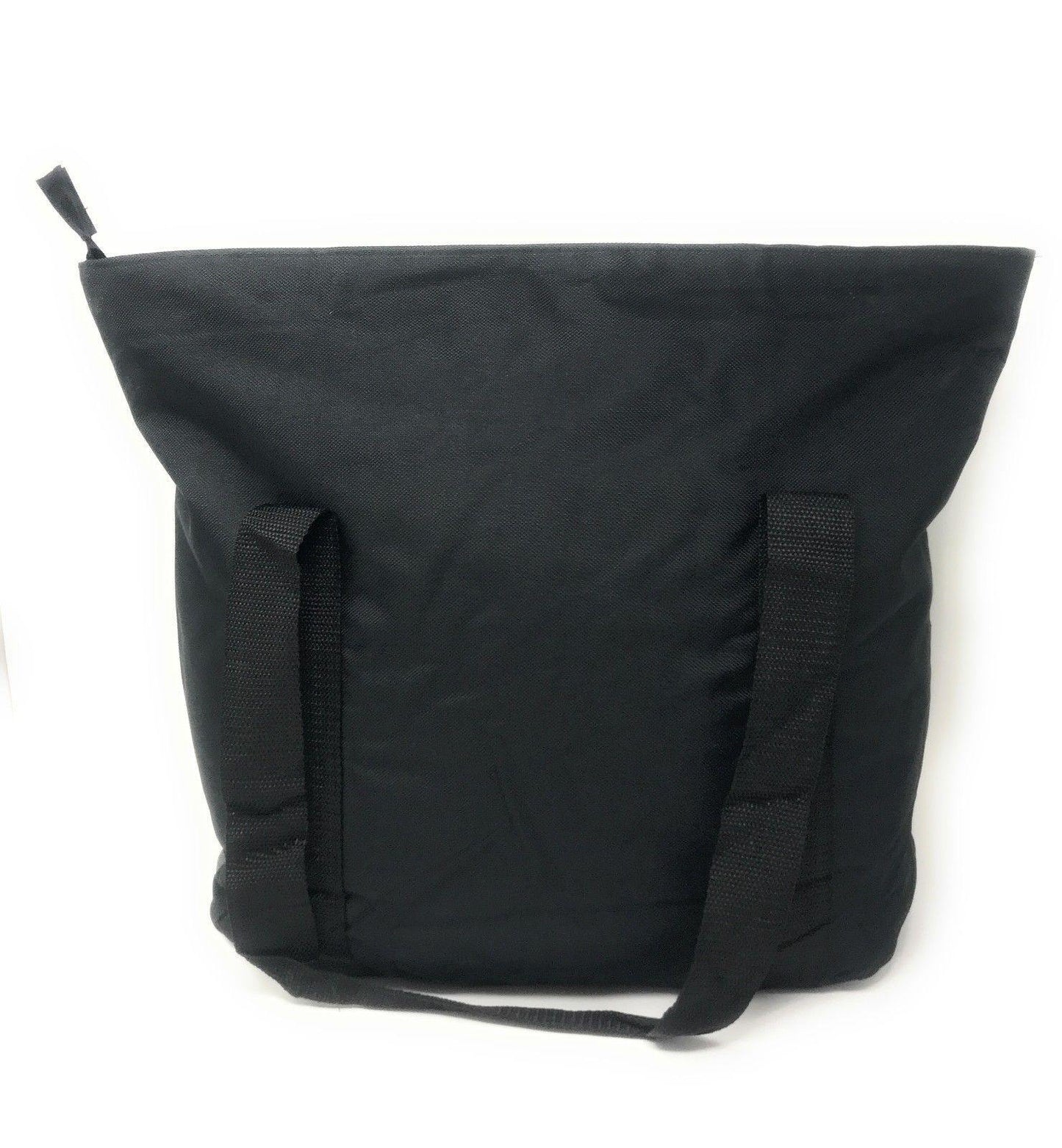 Large Big Reusable Grocery Shopping Bags Totes Outer Pocket Zippered Gym Travel-Royal / Black-