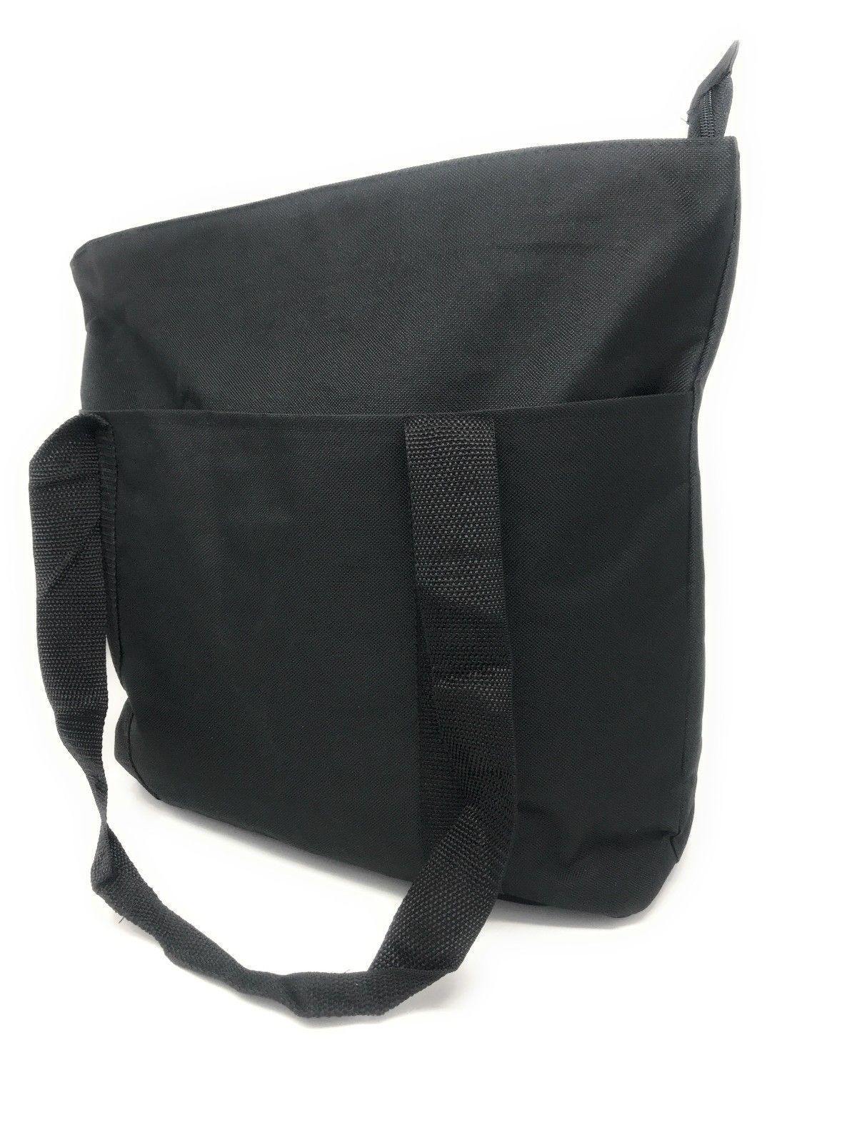 Large Big Reusable Grocery Shopping Bags Totes Outer Pocket Zippered Gym Travel-Royal / Black-