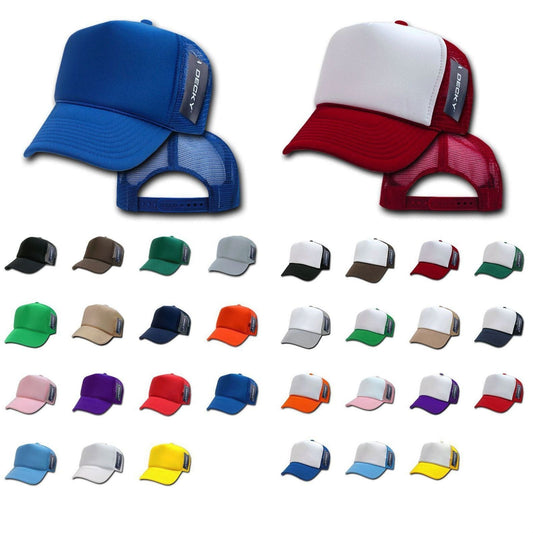 Lot Of 7 Lot Of 6 Decky New Classic Summer Trucker Has Caps Snapback Wholesale Bulk Lots!-