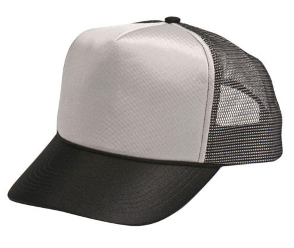 Luminescent Mesh Back Two Tone Trucker Baseball Caps Hats Unisex-BLACK/GOLD-
