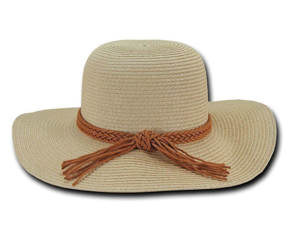 Lunada Bay Braid Sun Summer Beach Paper Straw For Women Hats Wide Brim-