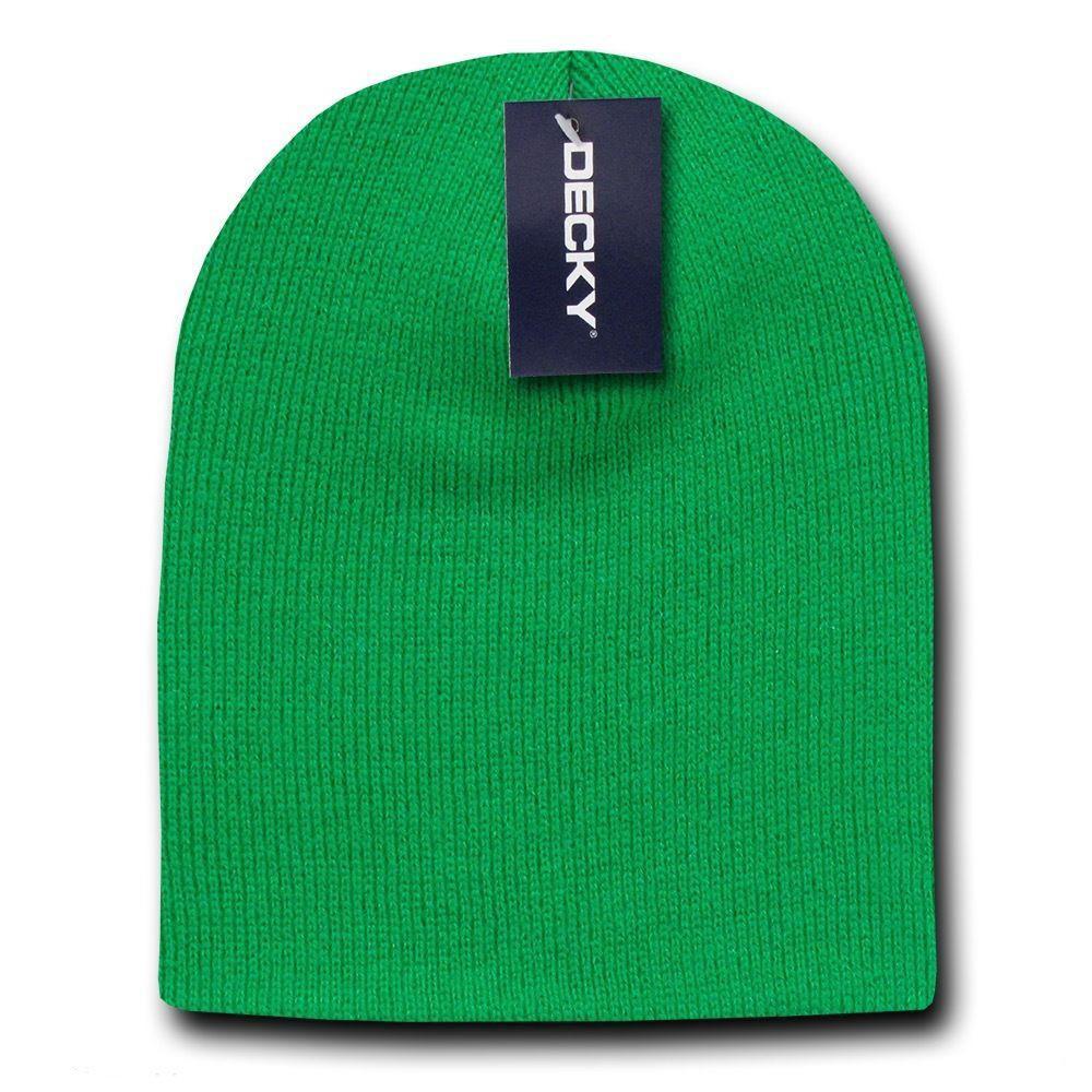 Decky Made In USA America Beanies Gi Short Watch Warm Skull Caps Hats Unisex-Forest Green-