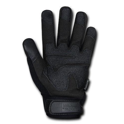 Military Impact Protection Tactical Touchscreen Gloves-Black-Small-
