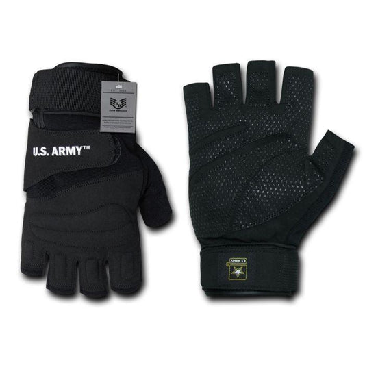 Military US Army Half Finger Tactical Assault Combat Work Gloves-Small-