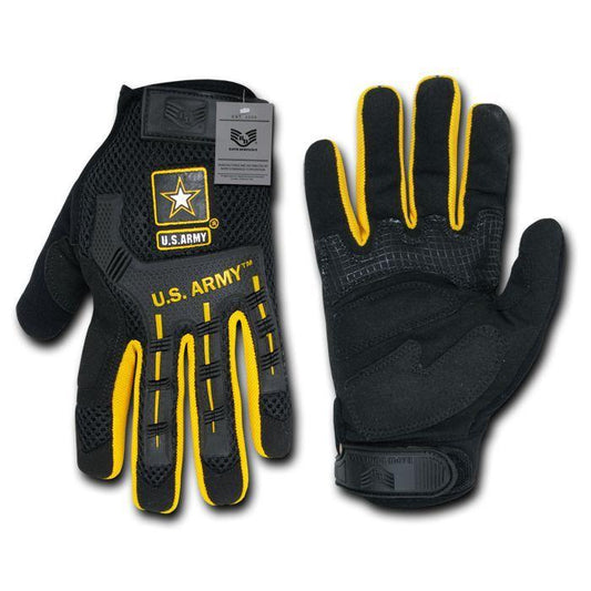 Military US Army Molded Knuckle Mechanics Work Gloves-Small-