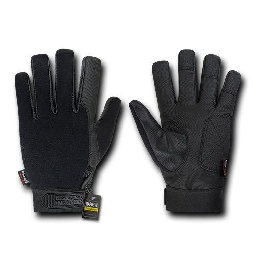 Neoprene Water Repellent Tactical Patrol Army Military Black Gloves-Small-