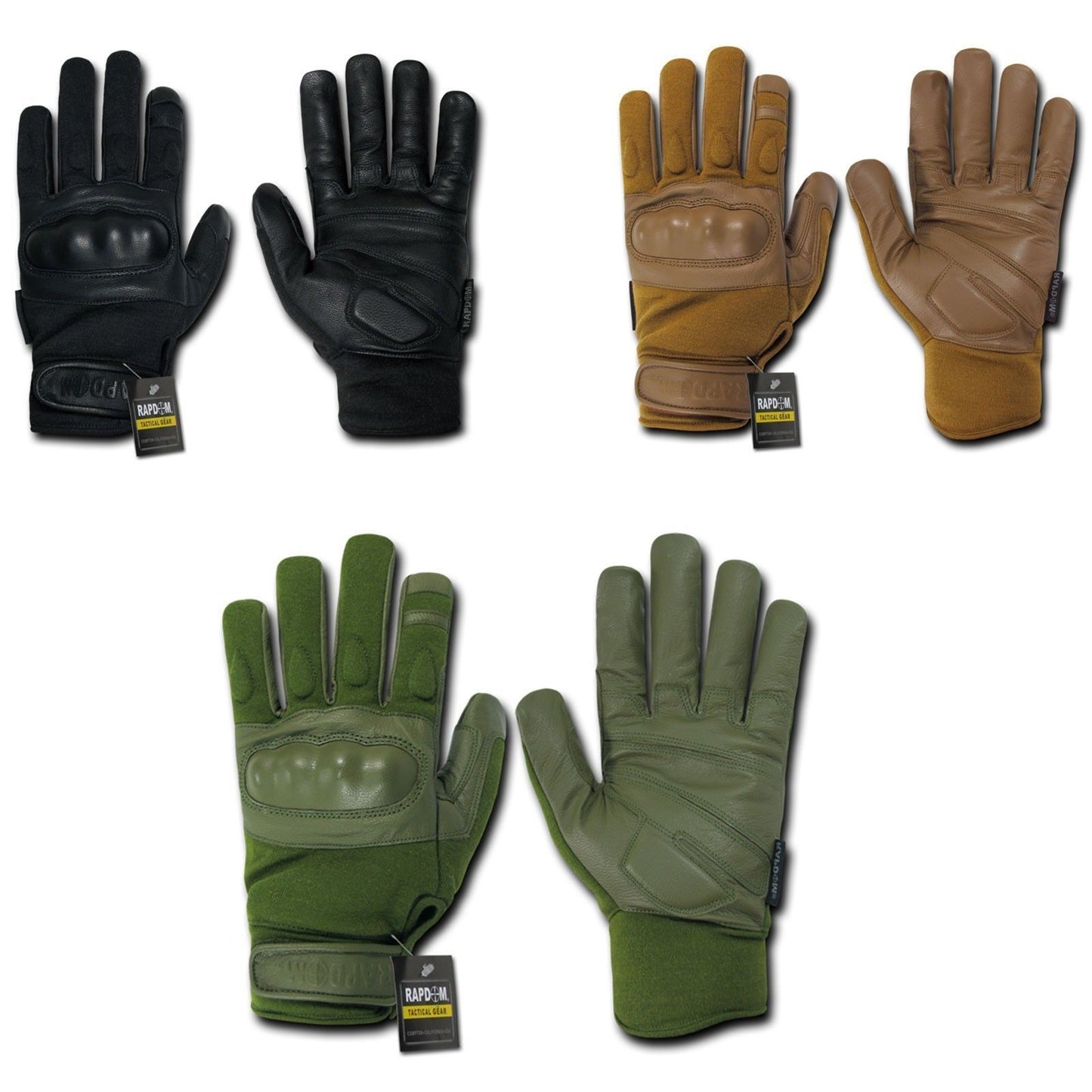 Nomex Tactical Hard Knuckle Combat Rescue Shooting Patrol Gloves-Black-Small-