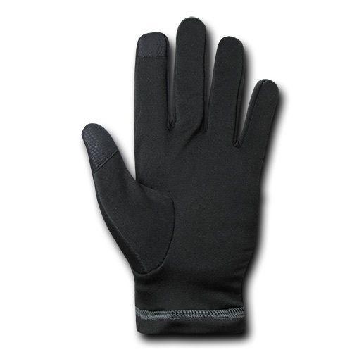 Nylon Liners Breathable Winter Tactical Patrol Military Black Gloves-Small-