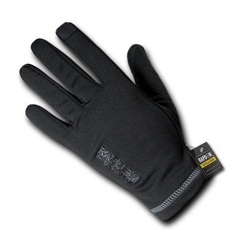 Nylon Liners Breathable Winter Tactical Patrol Military Black Gloves-Small-