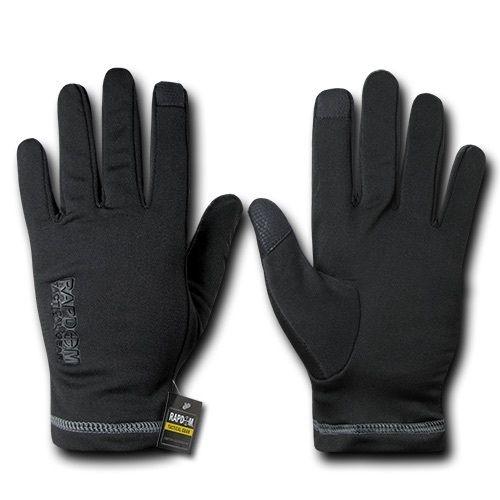 Nylon Liners Breathable Winter Tactical Patrol Military Black Gloves-Small-