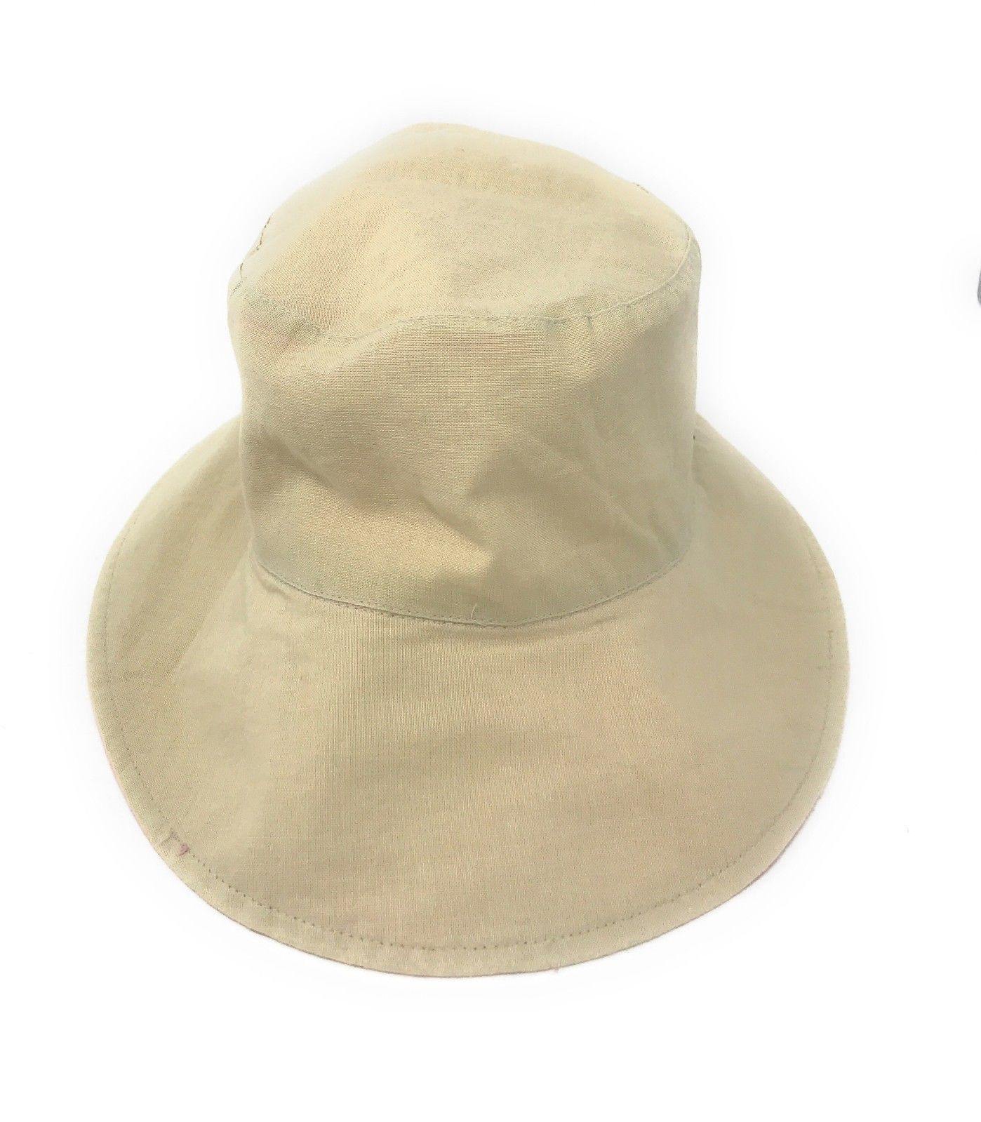 Cotton Ponytail Bucket Caps Hats Reversible Summer Women's Summer Beach Sun Hat-LT.PINK/IVORY-