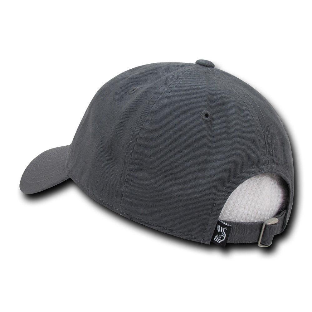 Patriotic USA American Team Tonal Flag Washed Cotton Polo Dad Caps Hats-Black-