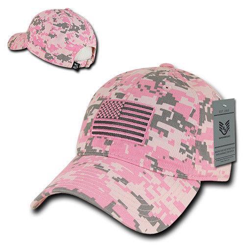 Patriotic USA American Team Tonal Flag Washed Cotton Polo Dad Caps Hats-Black-