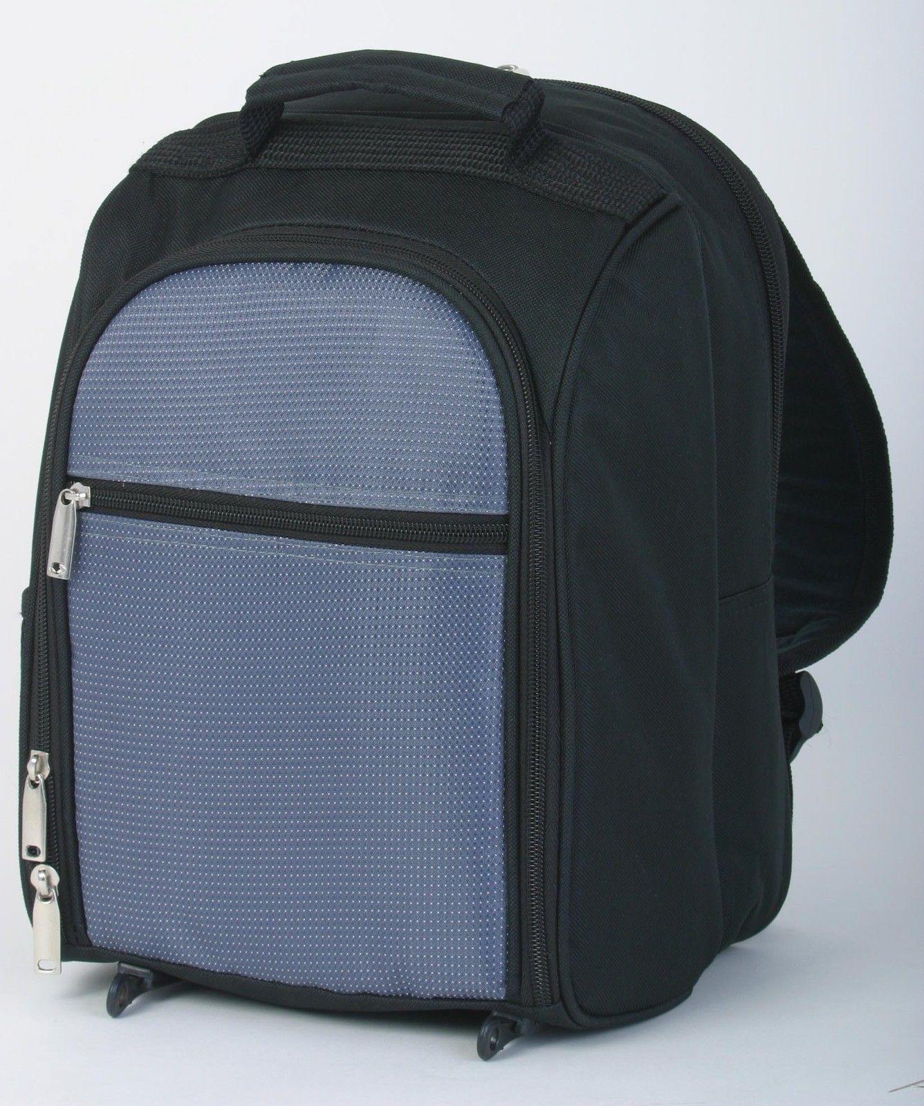 Picnic Coffee Travel Bag Set For Two People Mugs Forks Stainless Steel Thermos-