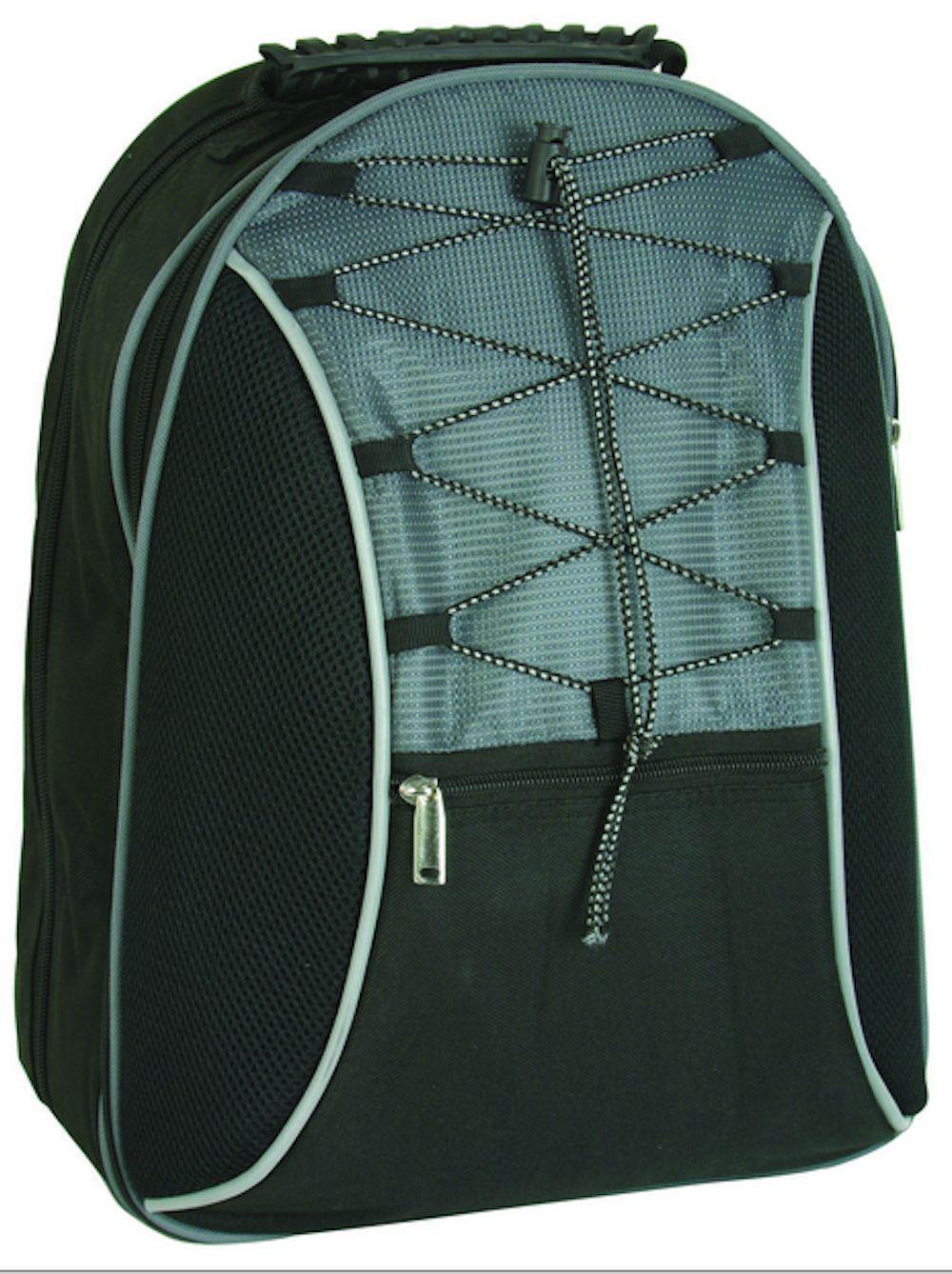 Picnic Travel Backpack Bag Carry Case Set For Four Cutlery Carving Board Plate-