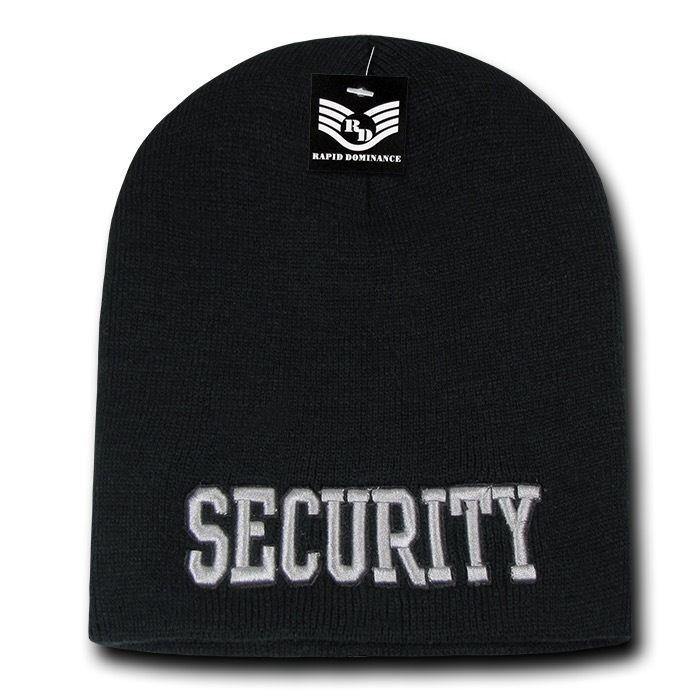 Police Fire Dept Security Border Patrol Sheriff Short Beanies Knit Caps Winter-Fire Department - Navy-