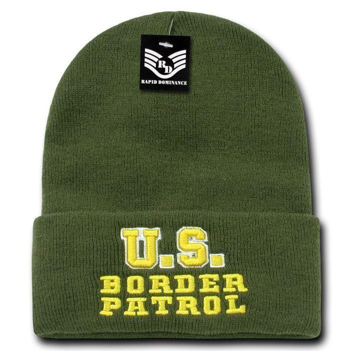 Rapid Dominance Police Fire Dept Security Sheriff Border Patrol Long Cuffed Warm Winter Beanies-Fire Department - Navy-