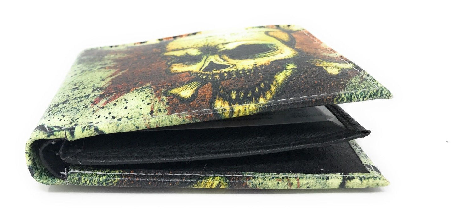 Printed Designs Bifold Wallets In Gift Box Cash Card Id Slots Mens Womens Youth-US 100 DOLLARS-