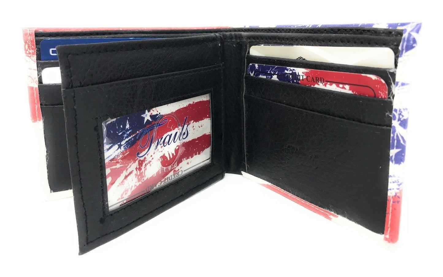 Printed Designs Bifold Wallets In Gift Box Cash Card Id Slots Mens Womens Youth-US 100 DOLLARS-