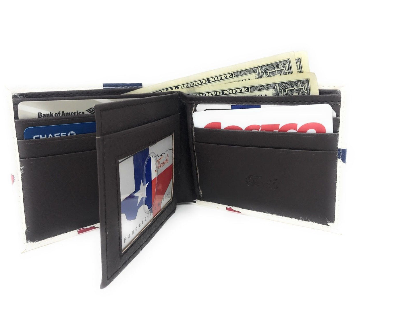 Printed Designs Bifold Wallets In Gift Box Cash Card Id Slots Mens Womens Youth-US 100 DOLLARS-