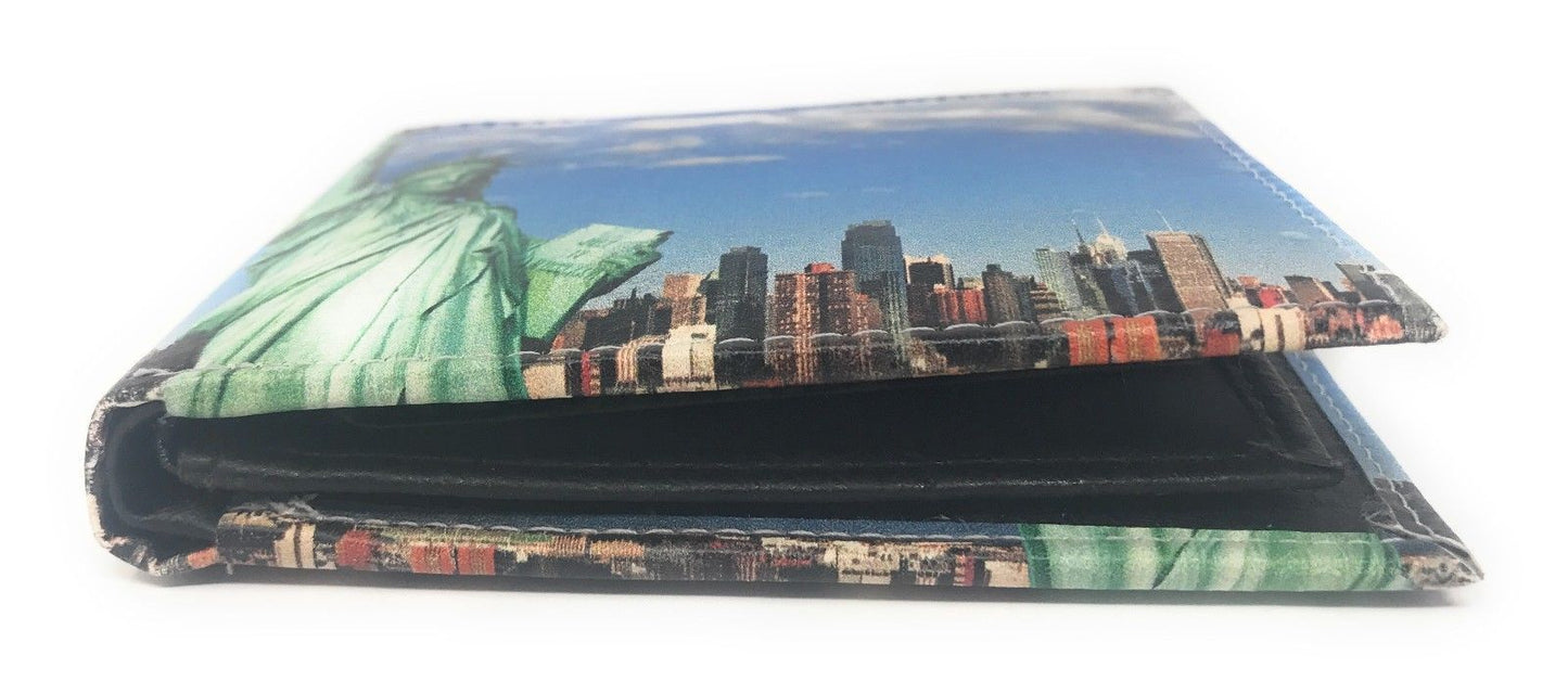 Printed Designs Bifold Wallets In Gift Box Cash Card Id Slots Mens Womens Youth-US 100 DOLLARS-