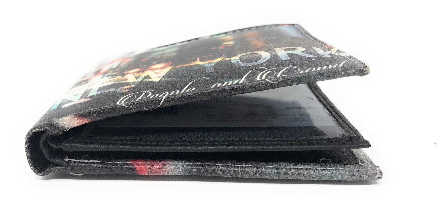 Printed Designs Bifold Wallets In Gift Box Cash Card Id Slots Mens Womens Youth-US 100 DOLLARS-
