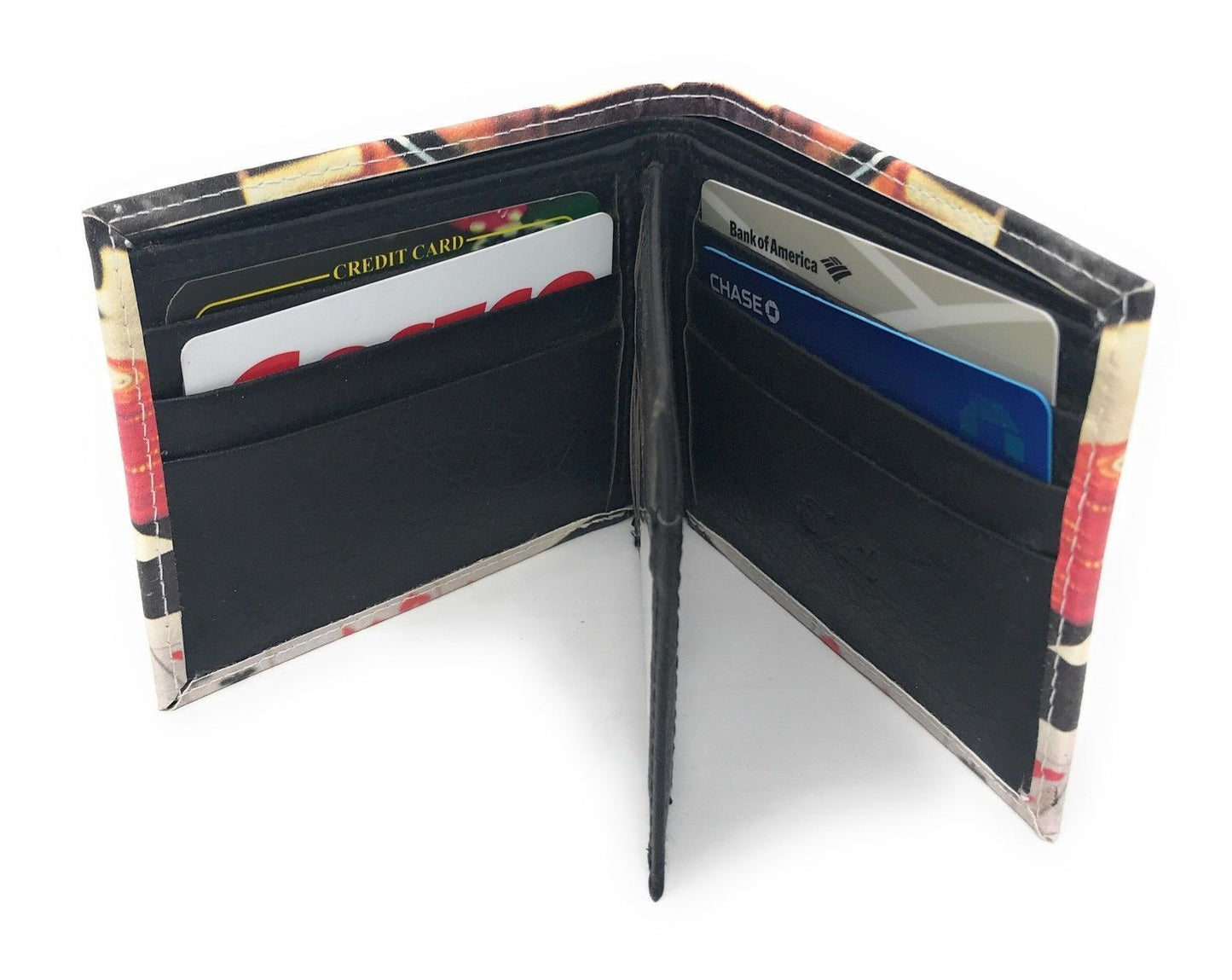 Printed Designs Bifold Wallets In Gift Box Cash Card Id Slots Mens Womens Youth-US 100 DOLLARS-