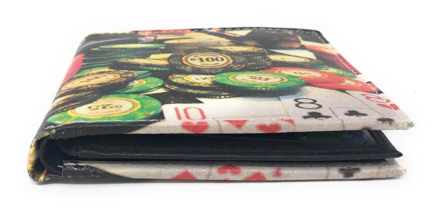 Printed Designs Bifold Wallets In Gift Box Cash Card Id Slots Mens Womens Youth-US 100 DOLLARS-